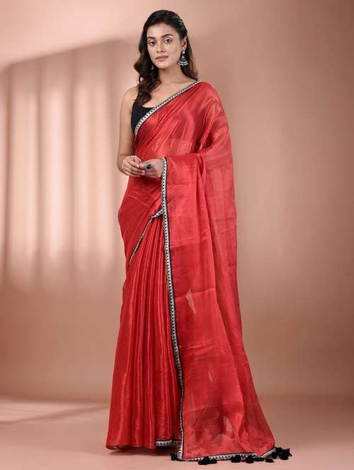 women solid casual wear saree with blouse - 21908407 -  Standard Image - 0