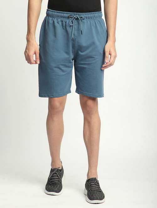 men solid mid rise regular fit shorts - 21908546 -  Standard Image - 0
