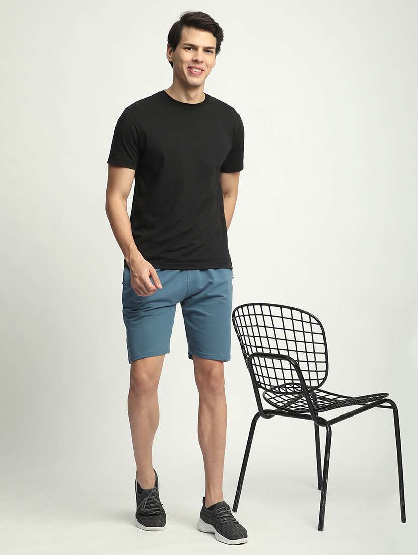 men solid mid rise regular fit shorts - 21908546 -  Standard Image - 5