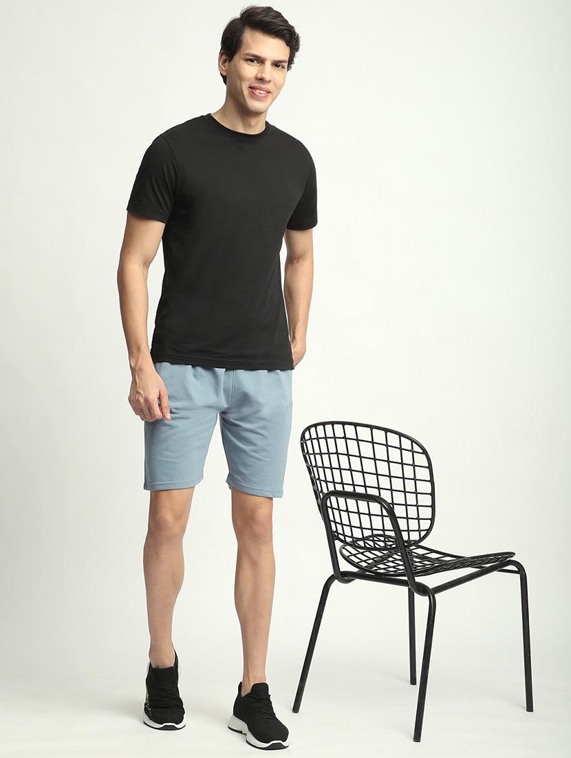 men solid mid rise regular fit shorts - 21908553 - Standard Image - 5