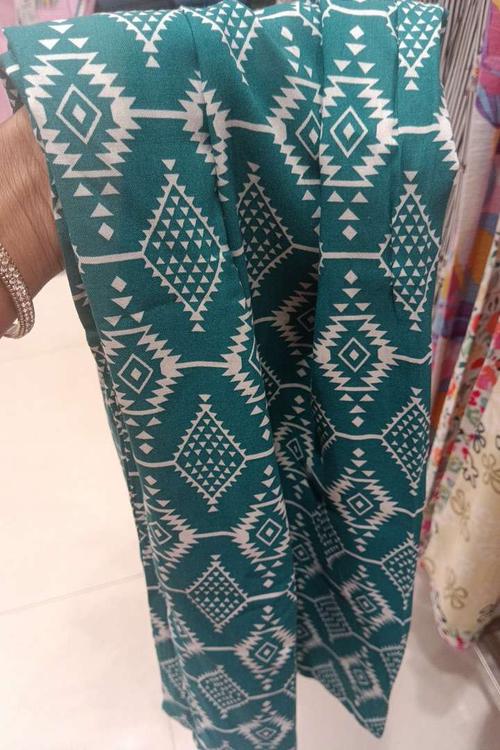 teal rayon trouser - 21908771 -  Standard Image - 0