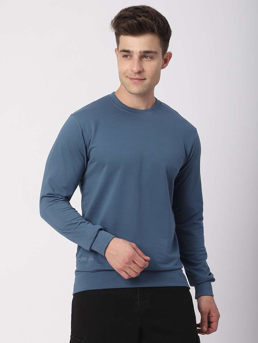 men solid long sleeve regular fit t-shirt - 21908782 -  Zoom Image - 0