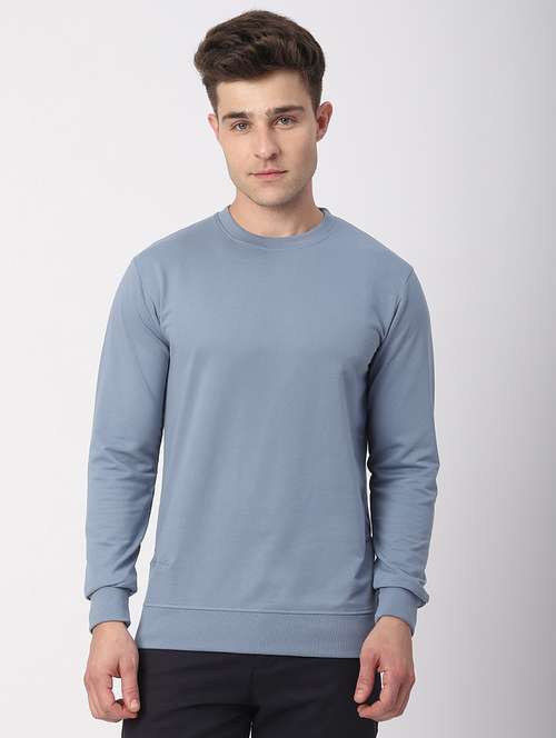 men solid long sleeve regular fit t-shirt