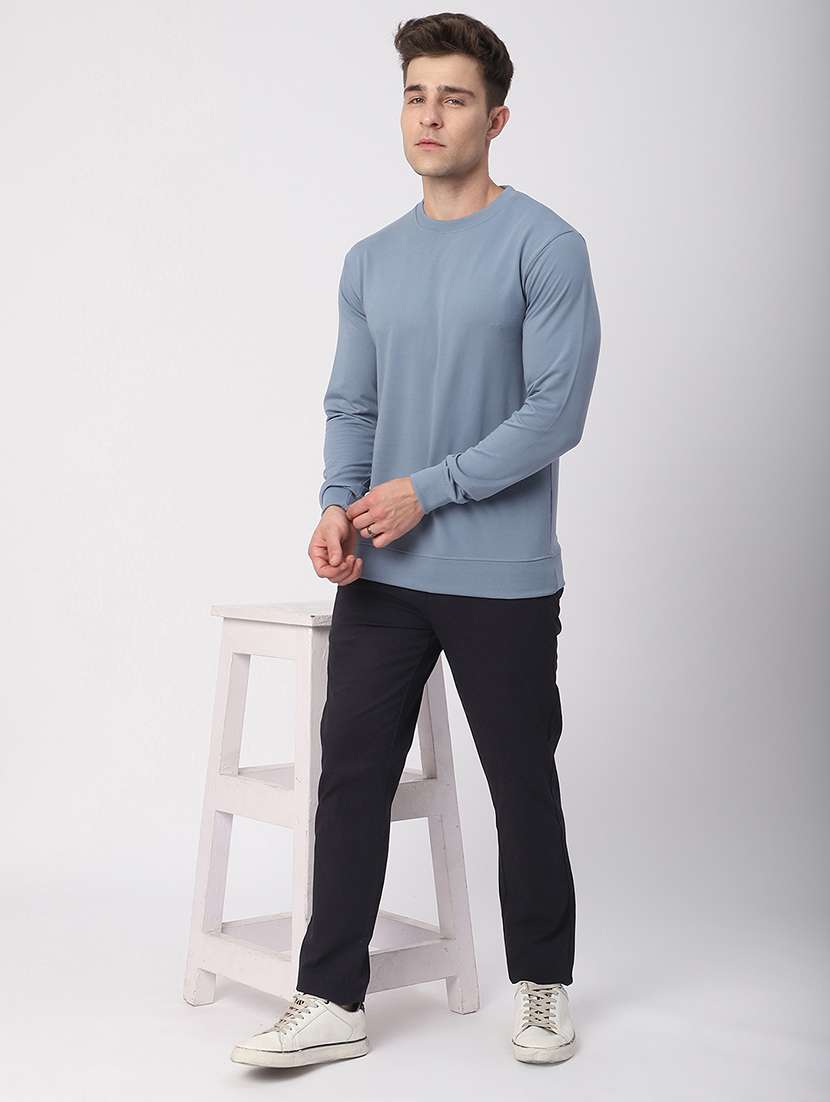 men solid mid rise chinos casual trouser - 21908806 -  Standard Image - 5