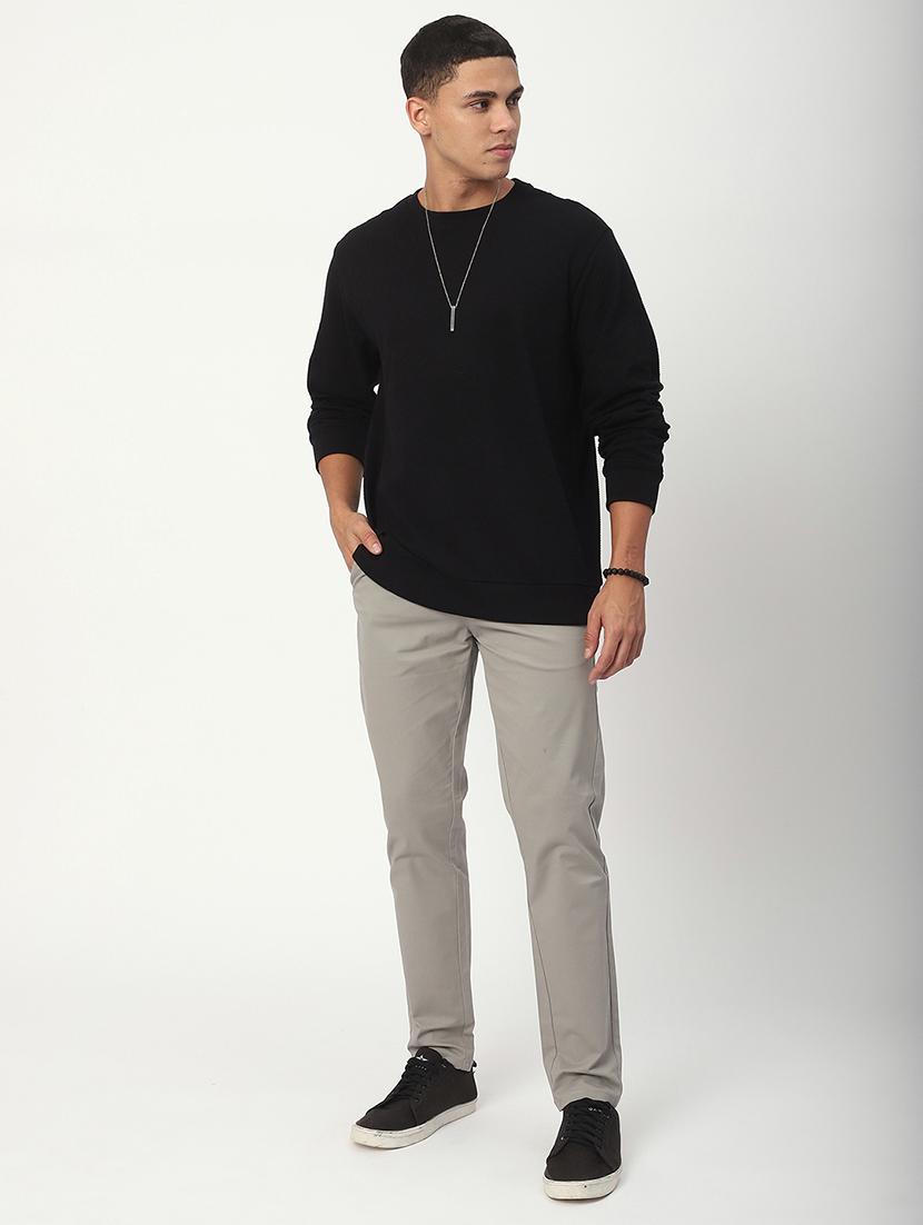 men solid mid rise chinos casual trouser - 21908814 - Standard Image - 5