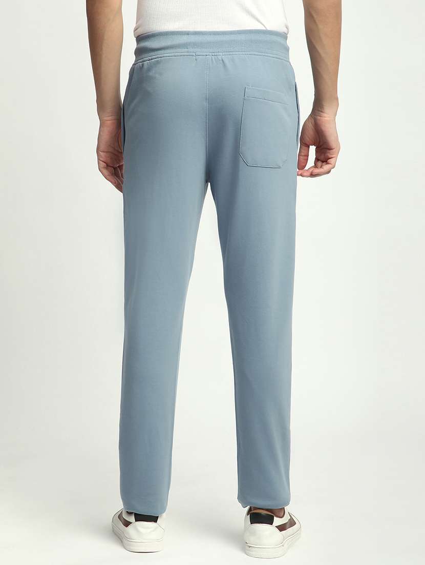 men solid mid rise full length track pant - 21908826 -  Standard Image - 3