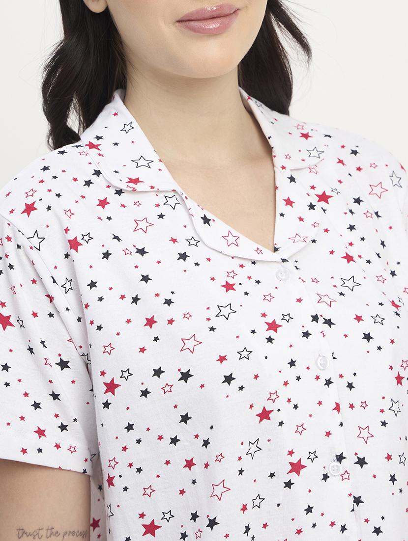 women printed nightwear pyjama set - 21908832 - Standard Image - 5