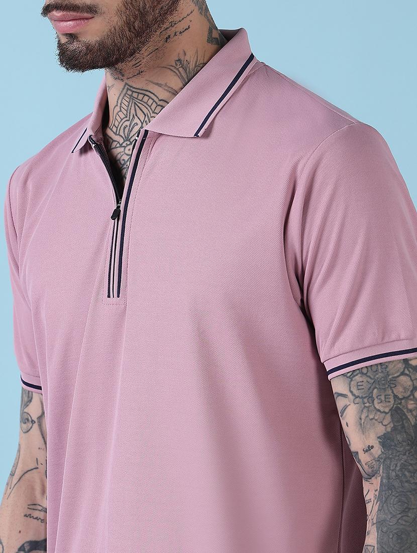 men solid short sleeve regualr fit polo t-shirt - 21908880 - Standard Image - 5