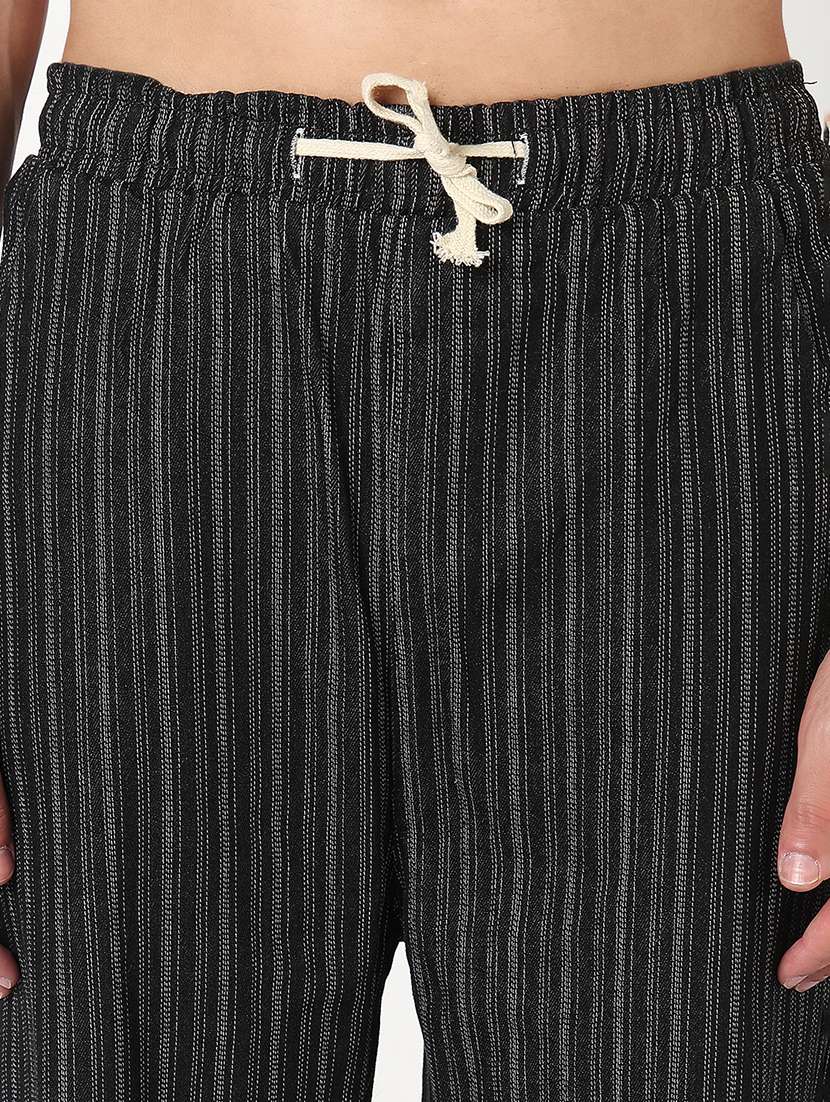 men striped mid rise relaxed fit trouser - 21908967 -  Standard Image - 5