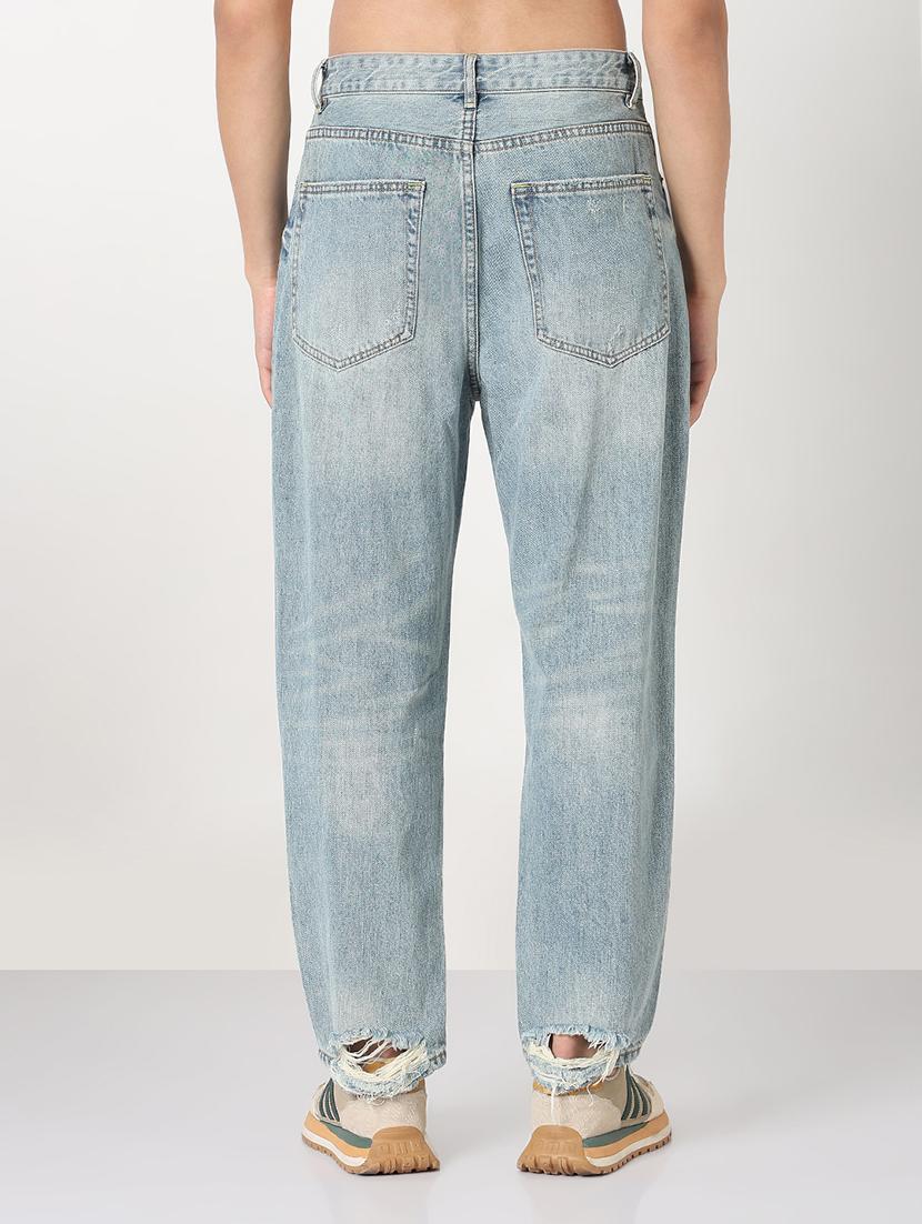 men solid distressed mid rise jean - 21908975 - Standard Image - 3