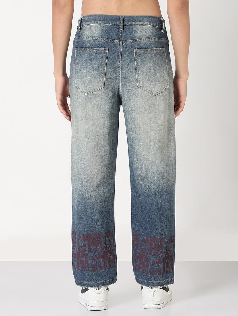 men solid distressed straight fit jean - 21908978 - Standard Image - 3