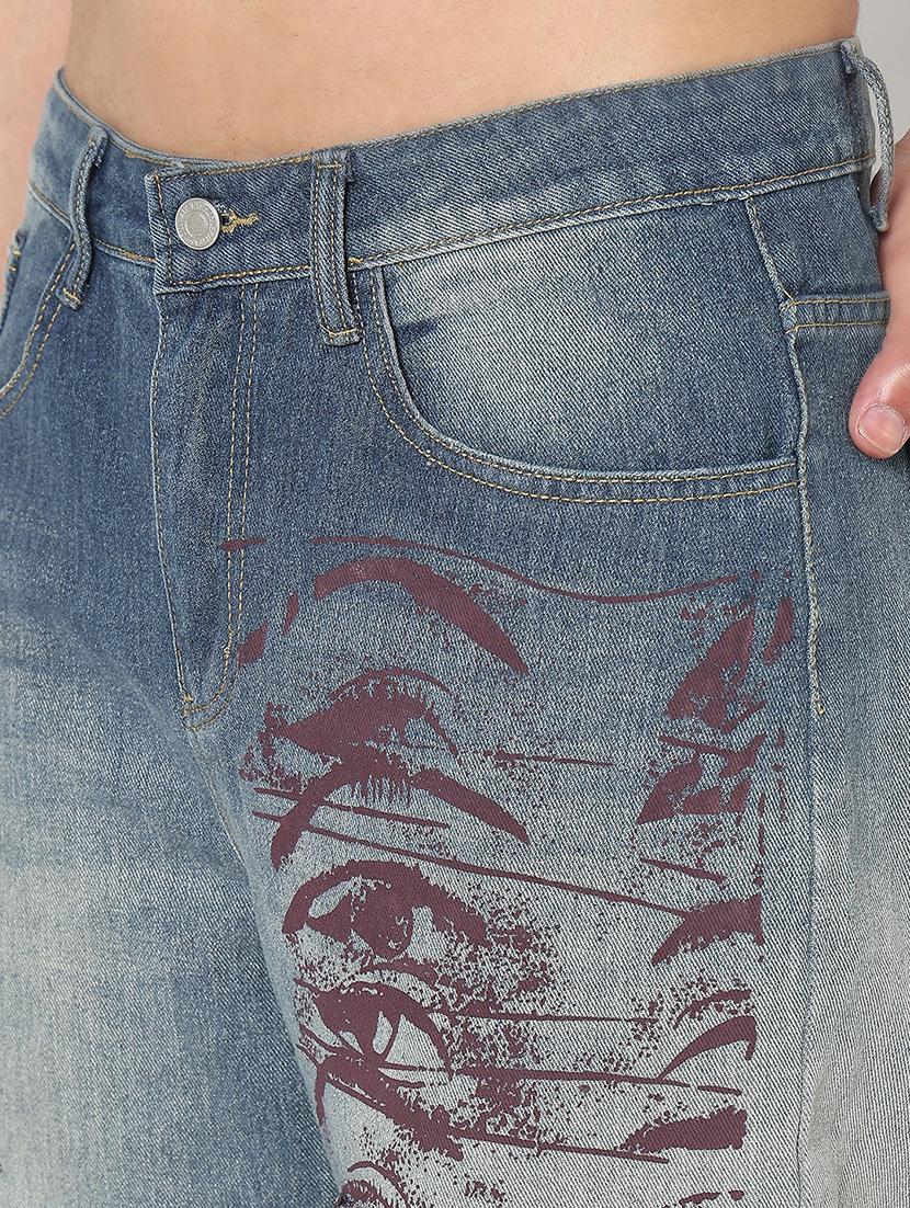 men solid distressed straight fit jean - 21908978 - Standard Image - 5