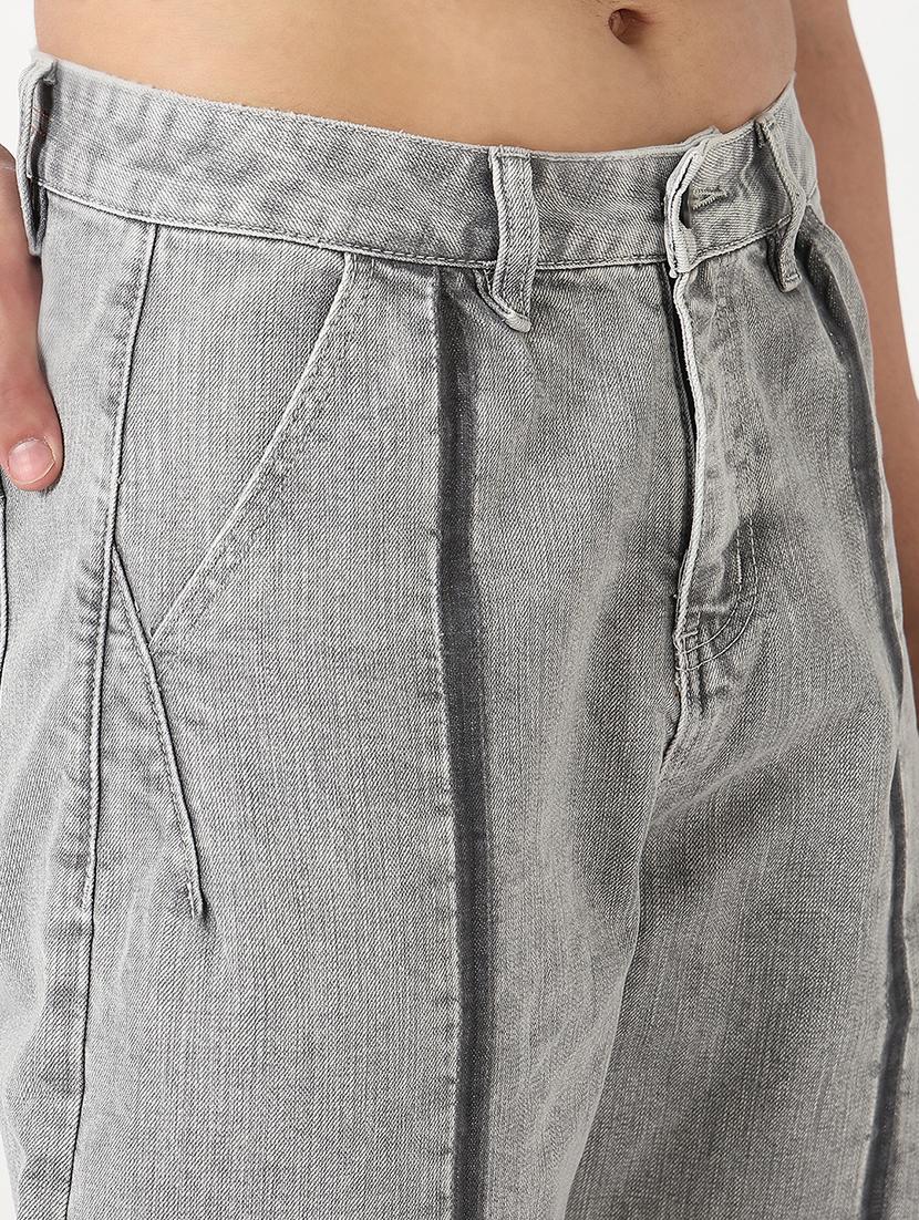 men solid mid rise straight fit jean - 21908985 - Standard Image - 5
