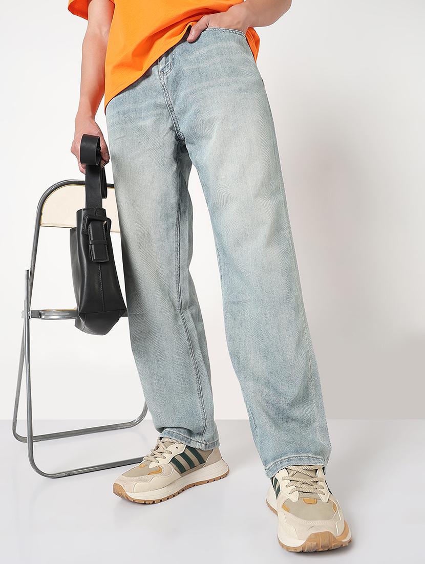 men solid mid rise straight fit jean - 21908986 -  Zoom Image - 0