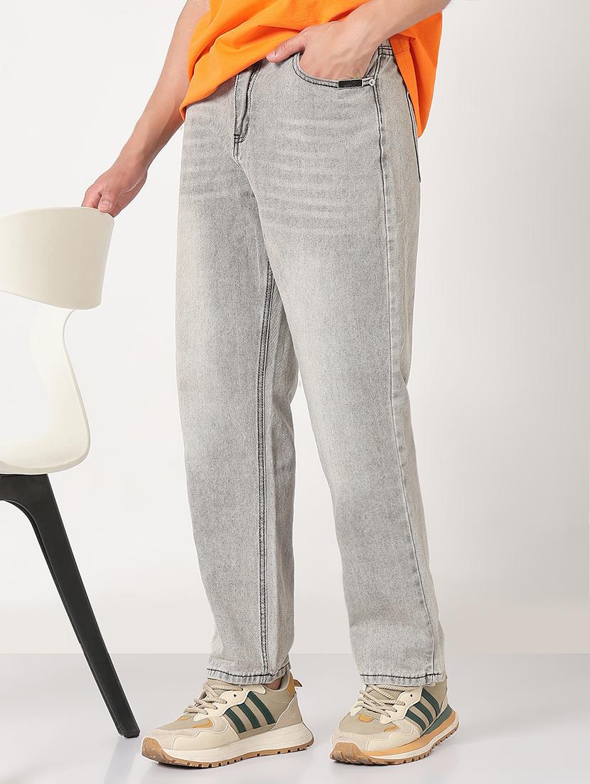 men solid mid rise straight fit jean - 21908988 -  Zoom Image - 0