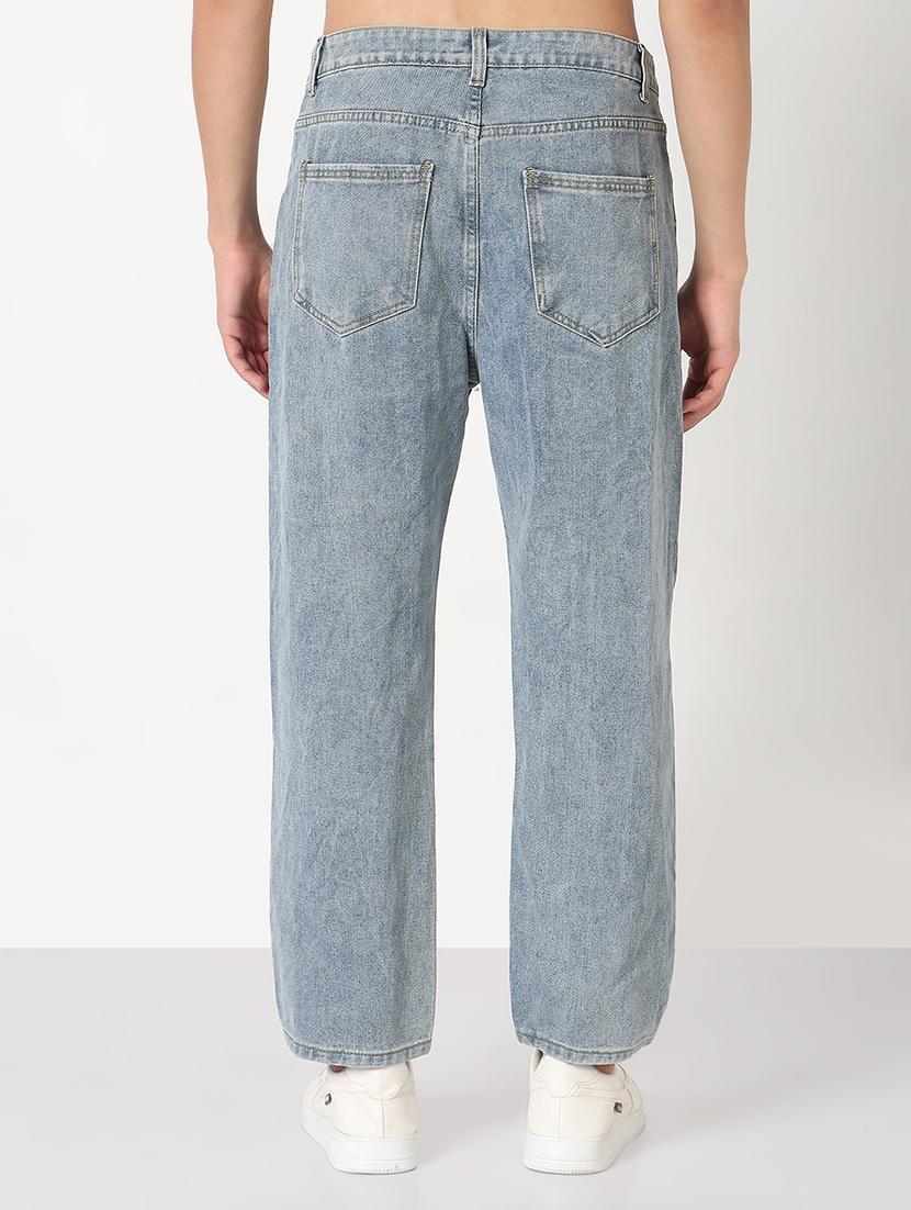 men distressed mid rise straight fit jean - 21908989 - Standard Image - 3