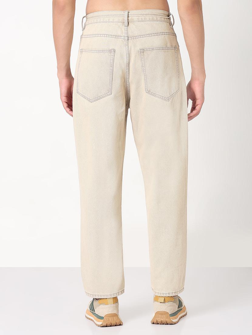 men solid mid rise straight fit jean - 21908994 - Standard Image - 3