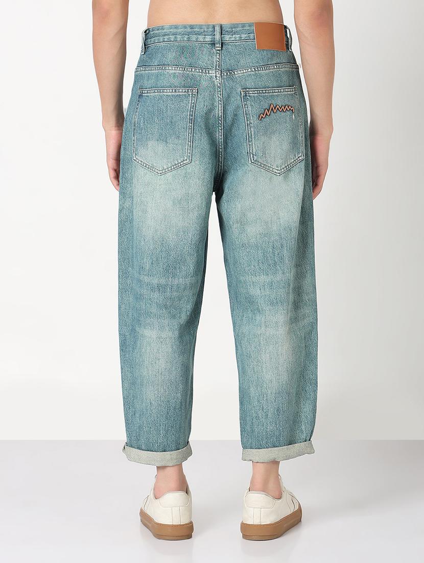 men solid mid rise baggy jean - 21908996 - Standard Image - 3