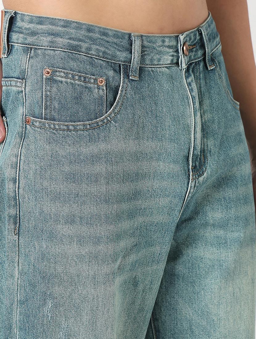 men solid mid rise baggy jean - 21908996 - Standard Image - 5