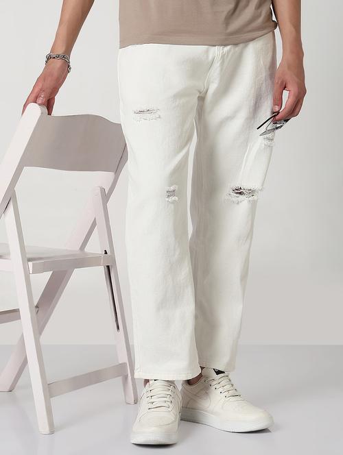 men distressed mid rise straight fit jean - 21908998 -  Standard Image - 0