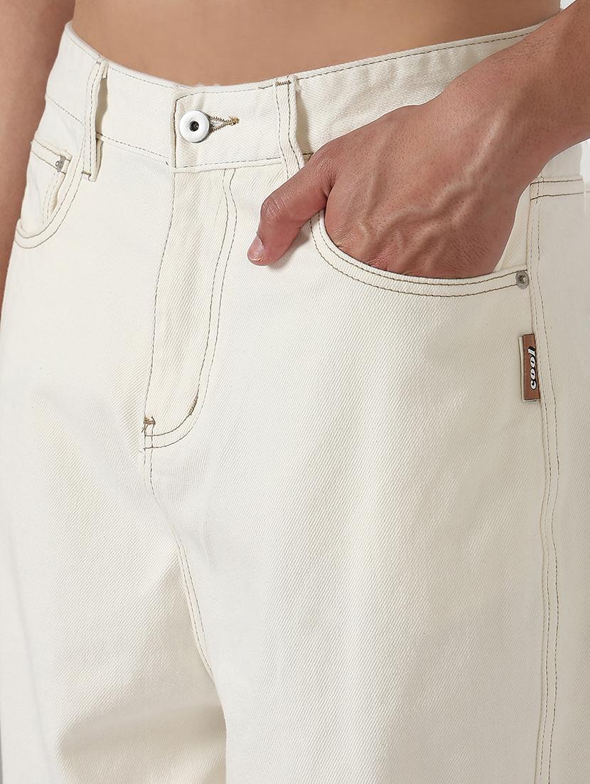 men solid mid rise relaxed fit jean - 21909004 - Standard Image - 5