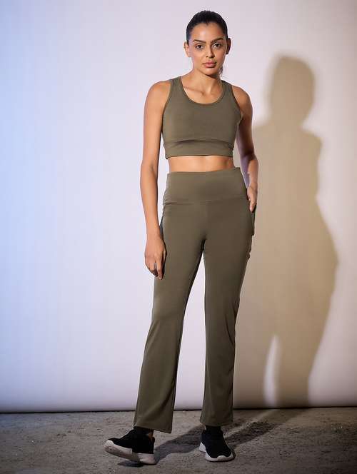 women solid active wear co-ord set - 21909262 -  Standard Image - 0