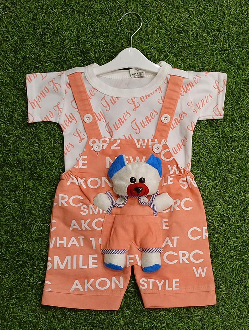 boys printed t-shirt & dungarees sets - 21909292 - Zoom Image - 0