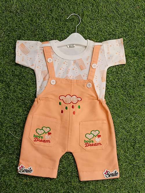 boys printed t-shirt & dungarees sets  - 21909299 -  Standard Image - 0