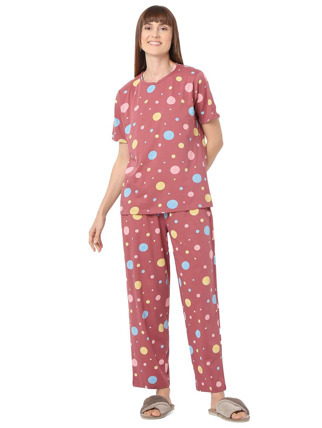women printed nightwear pyjama set - 21909335 - Zoom Image - 0