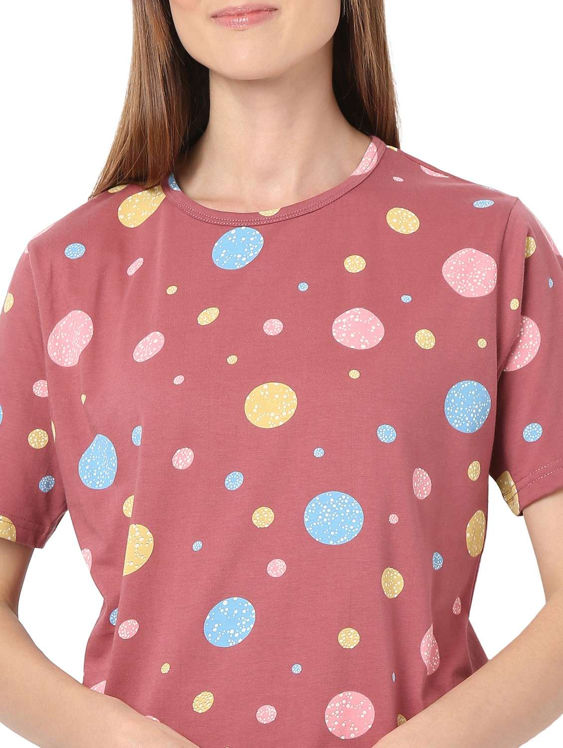 women printed nightwear pyjama set - 21909335 - Standard Image - 5