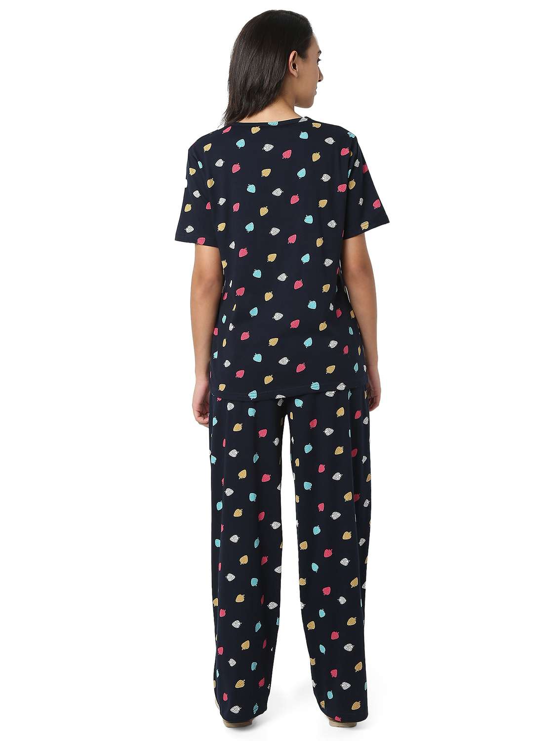 women printed nightwear pyjama set - 21909336 - Standard Image - 3