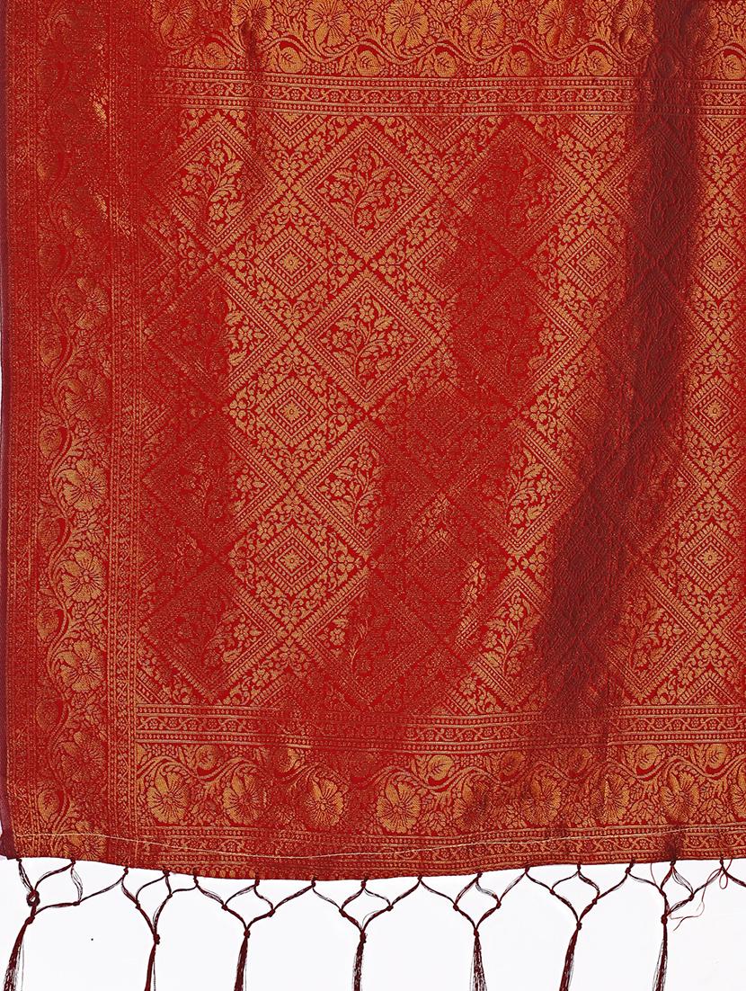 women self design banarasi saree with blouse - 21909361 - Standard Image - 5