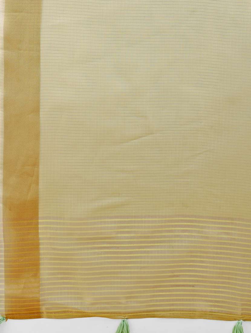 women solid with bordered saree with blouse - 21909372 -  Standard Image - 5