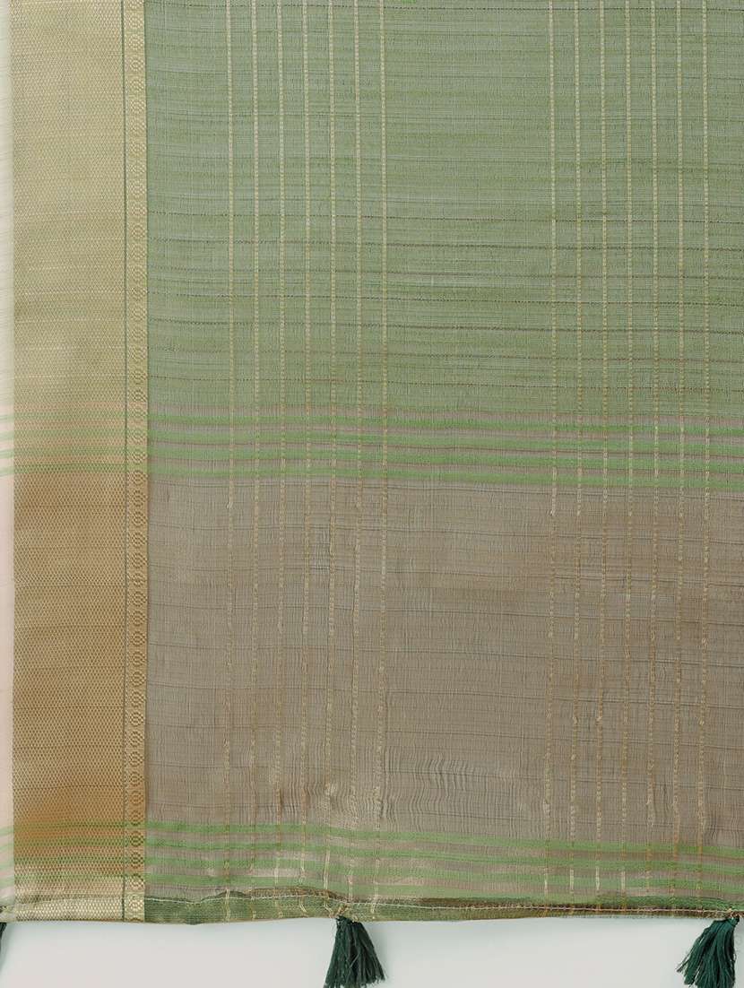 women checkered bordered saree with blouse - 21909395 -  Standard Image - 5