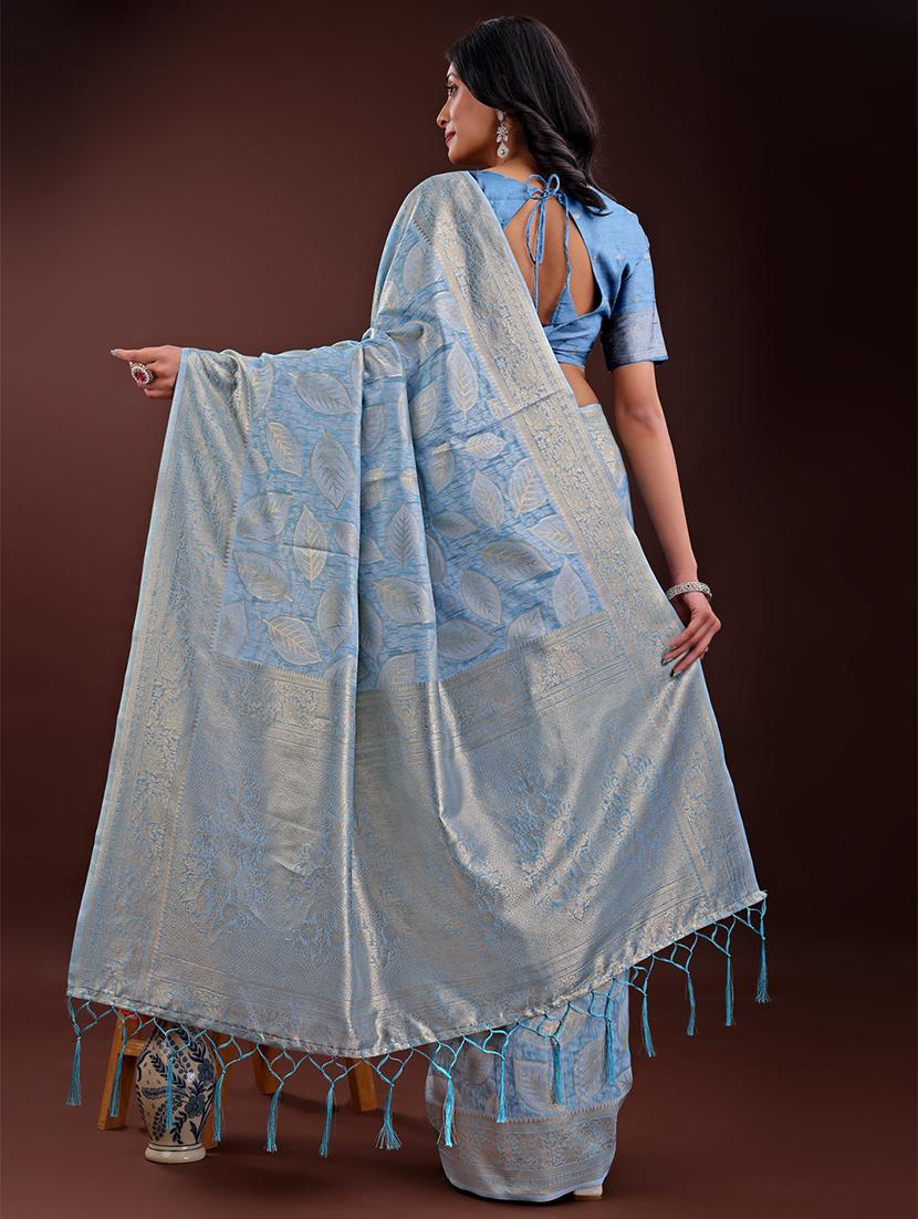 women self design banarasi saree with blouse - 21909406 - Standard Image - 3