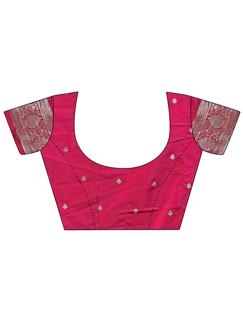 women self design banarasi saree with blouse - 21909411 - Standard Image - 5