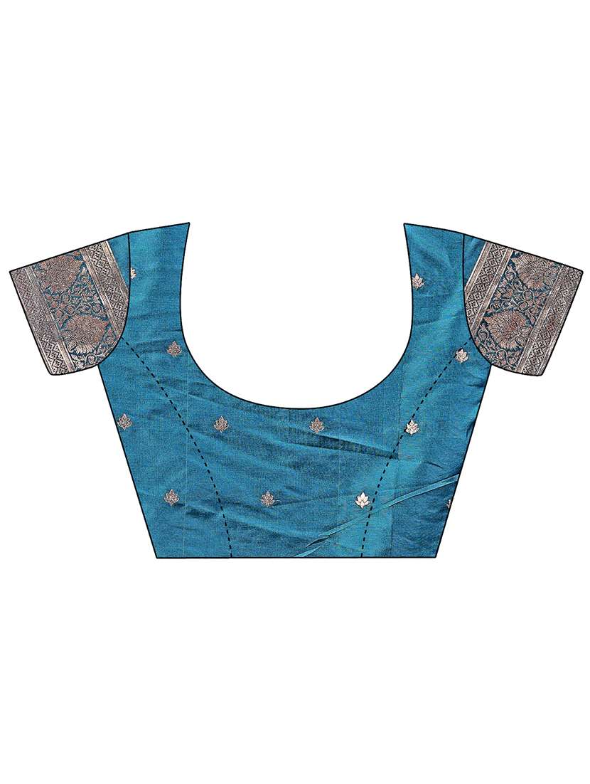 women self design banarasi saree with blouse - 21909413 -  Standard Image - 5