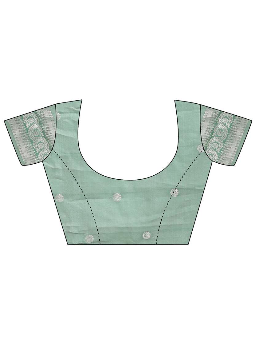 women self design kanjivaram saree with blouse - 21909435 -  Standard Image - 5