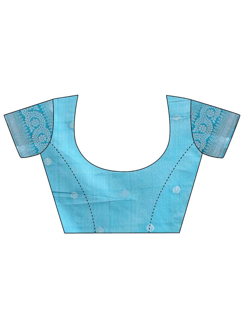 women self design kanjivaram saree with blouse - 21909436 -  Standard Image - 5