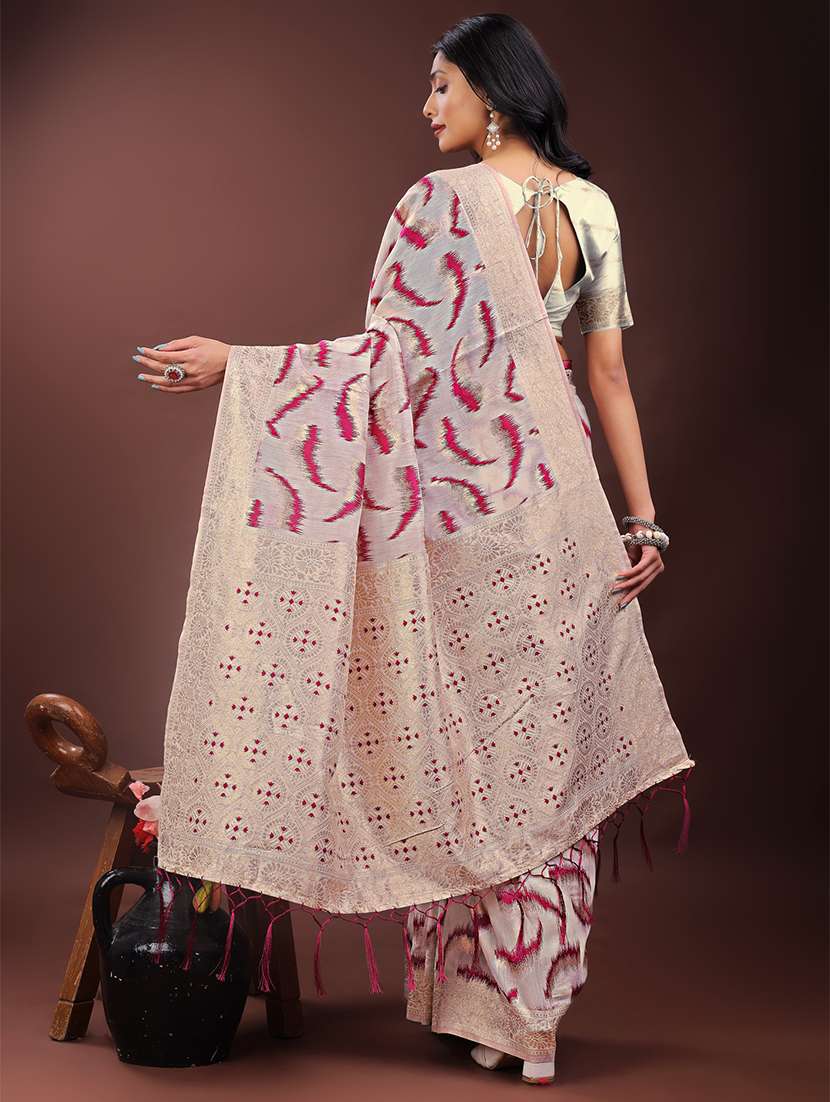 women self design banarasi saree with blouse - 21909450 -  Standard Image - 3