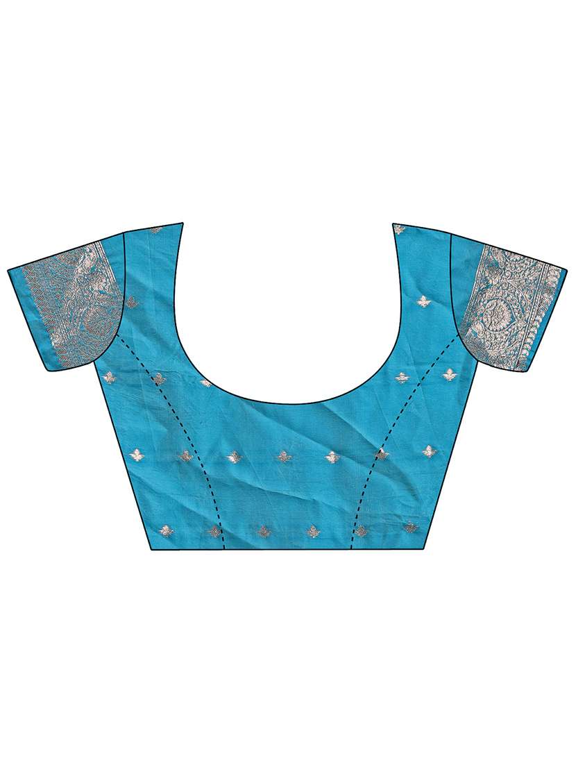 women self design banarasi saree with blouse - 21909454 -  Standard Image - 5