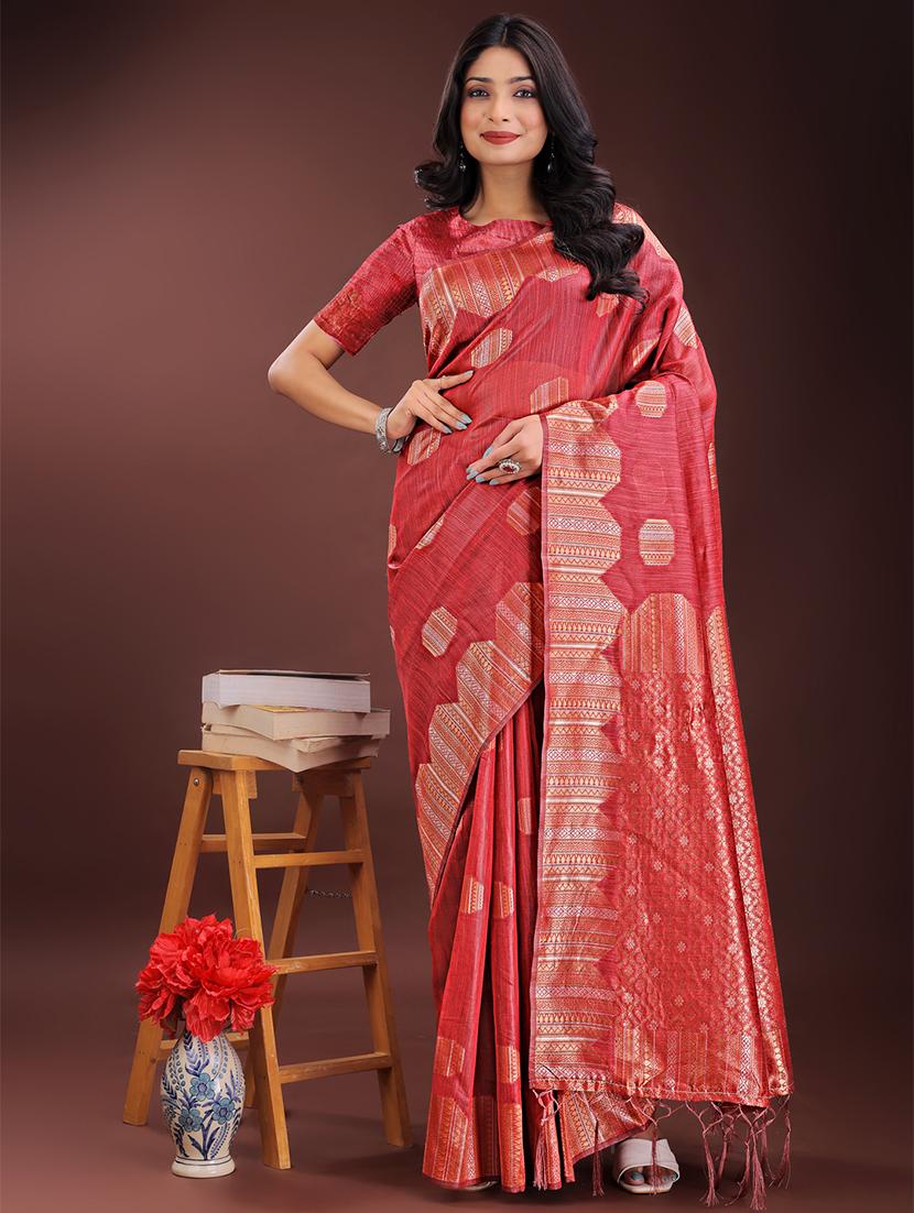 women self design banarasi saree with blouse - 21909467 -  Zoom Image - 0