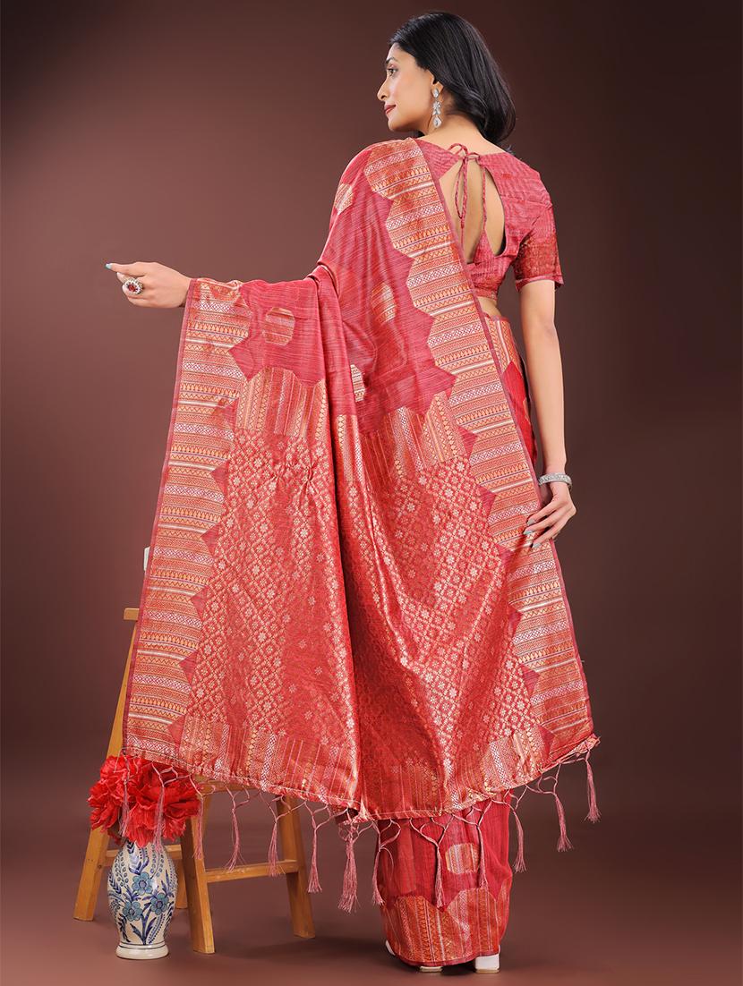 women self design banarasi saree with blouse - 21909467 -  Standard Image - 3