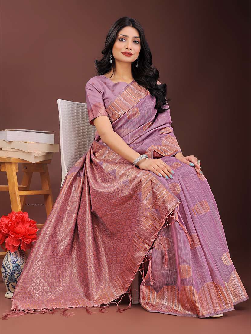 women self design banarasi saree with blouse - 21909469 -  Standard Image - 3