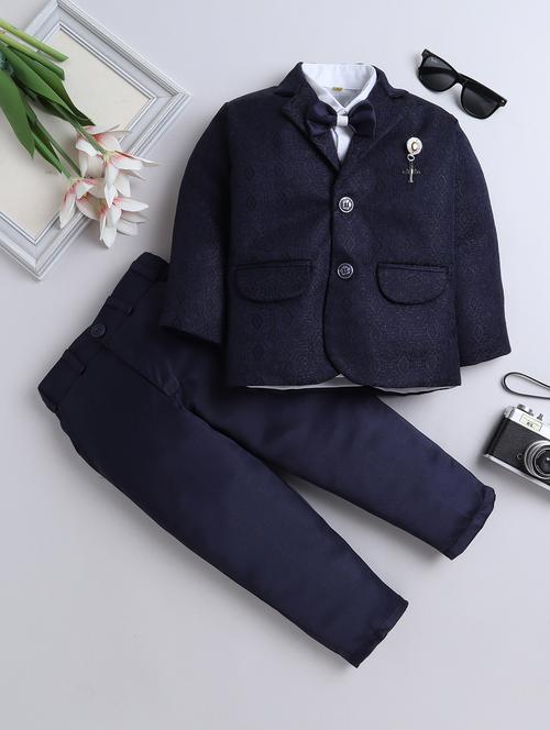 boys self design three piece suit set - 21909479 - Standard Image - 0