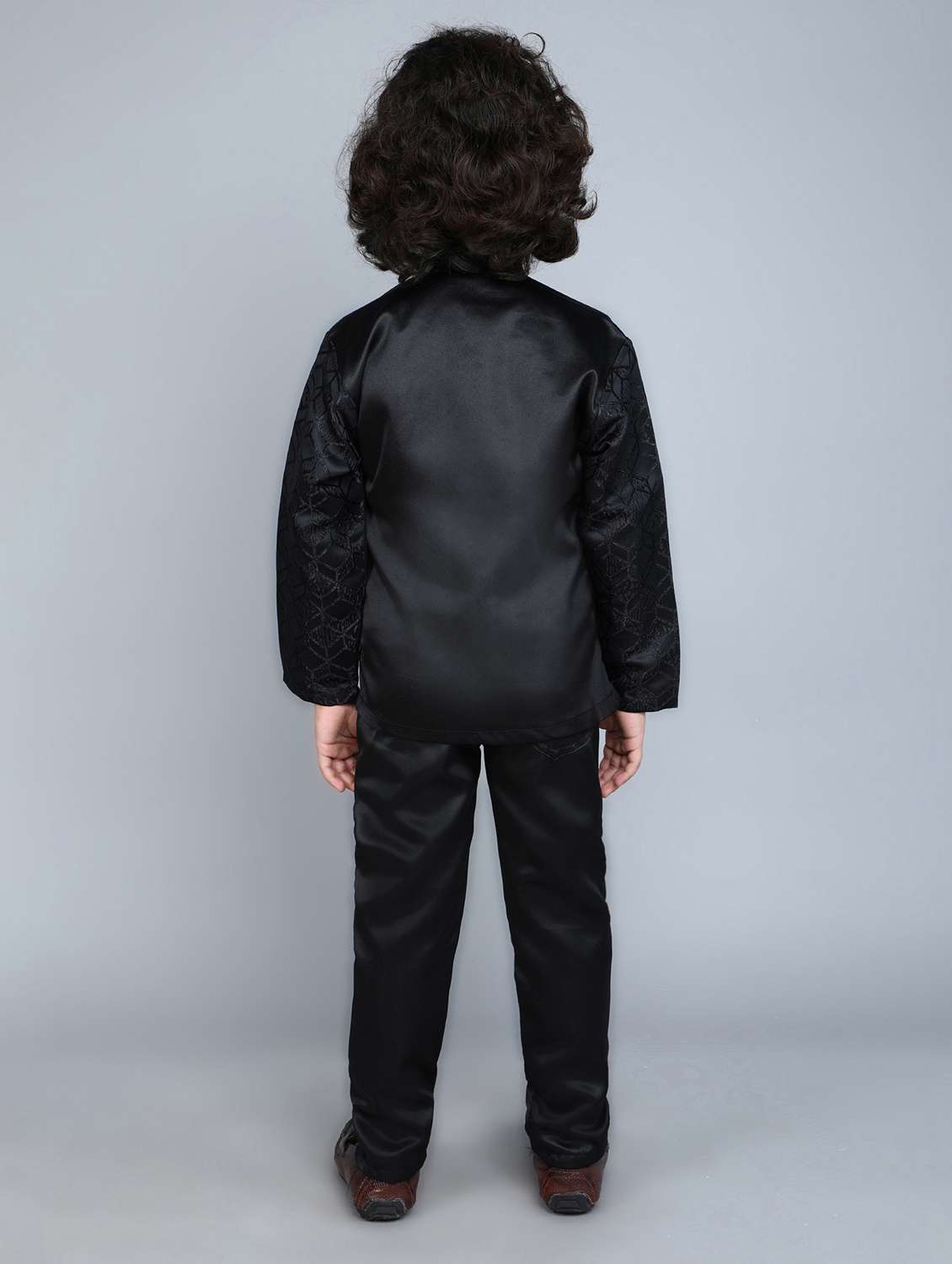 boys self design long sleeve 2 peice suit set - 21909487 -  Standard Image - 3