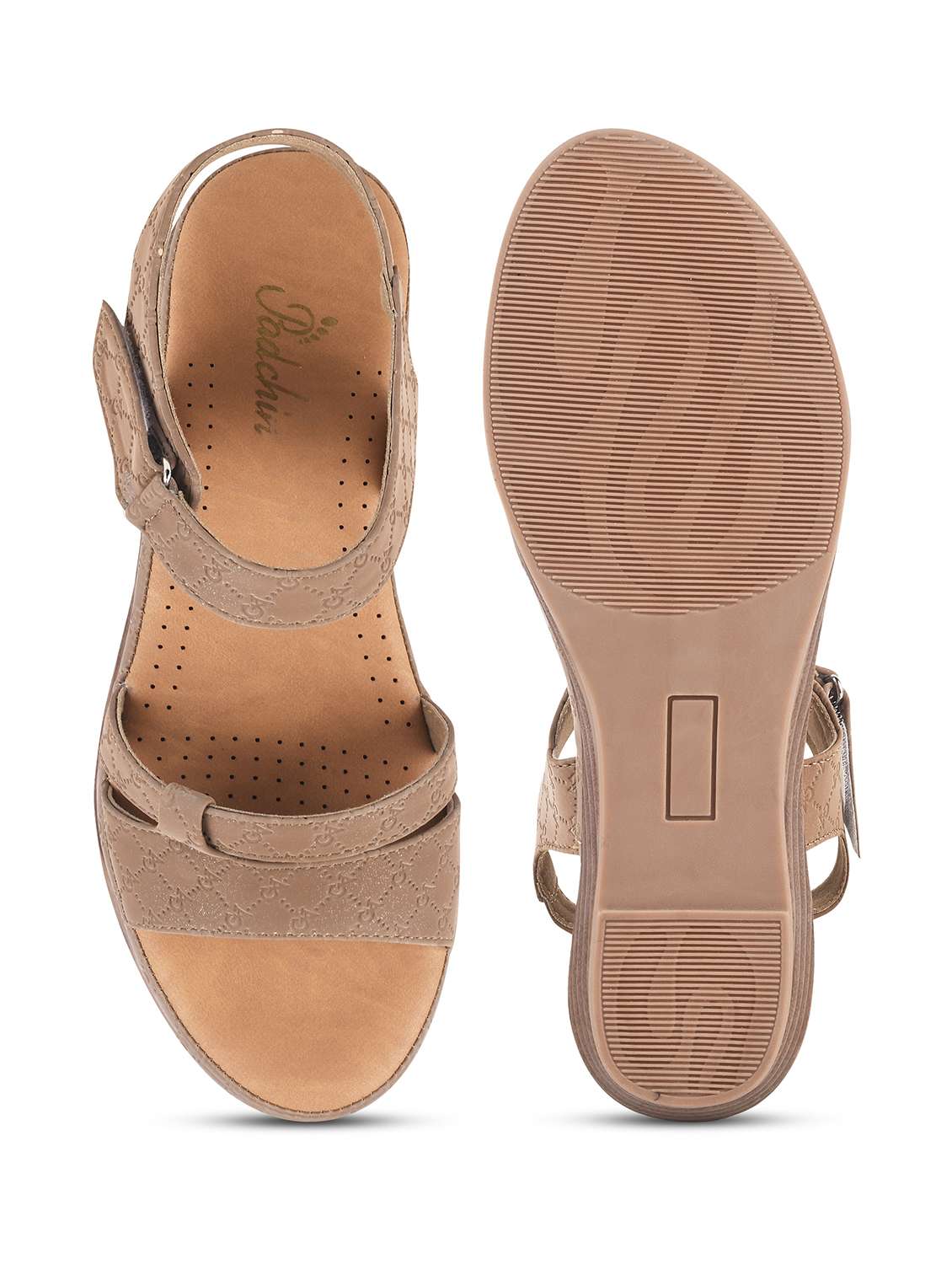 women khaki ankle strap sandal - 21909546 -  Standard Image - 3