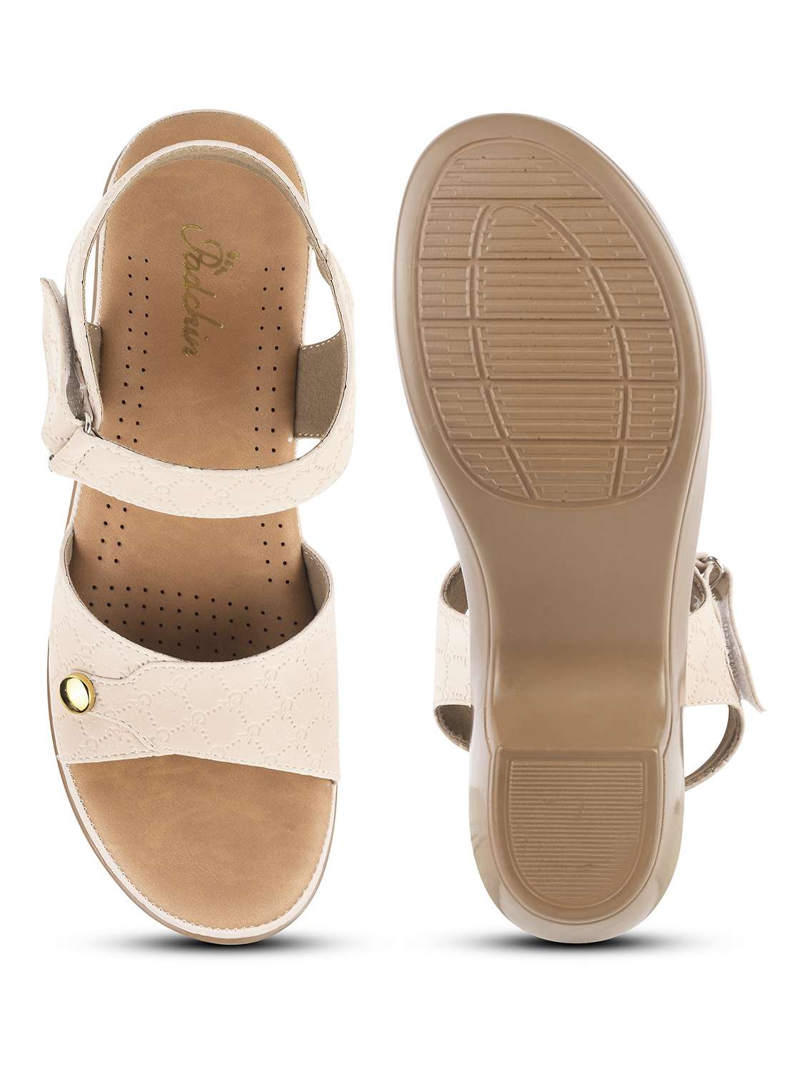 women cream ankle strap wedge - 21909564 -  Standard Image - 3