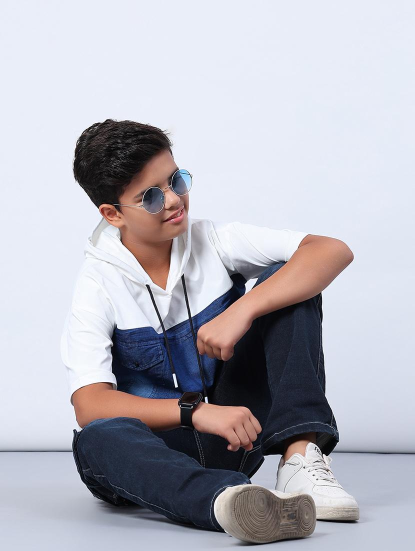 boys solid short sleeve regular fit hooded t-shirt - 21909829 - Standard Image - 5