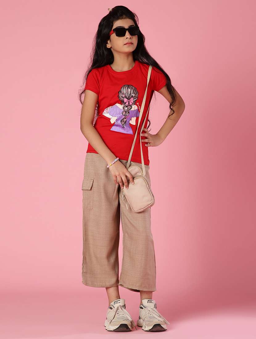 girls printed short sleeve tee - 21909841 -  Standard Image - 5